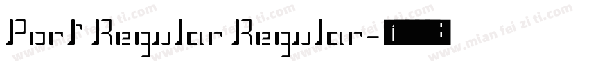 Port Regular Regular字体转换